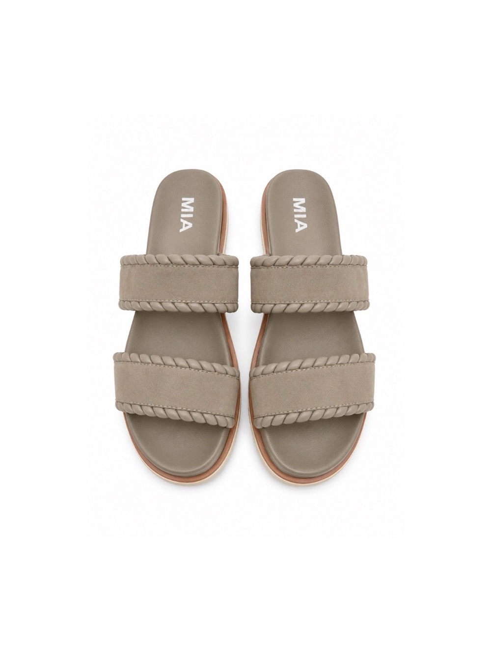 NEW MIA brand women’s Vada sandals in taupe women’s size 8.5